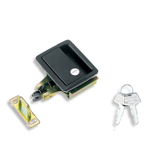 厚门用平面碰锁式手柄