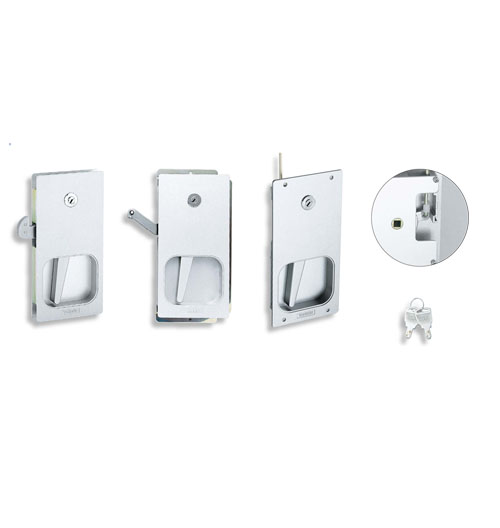 大型拉门用平面手柄