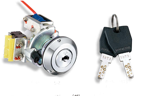 回转控制式电源锁